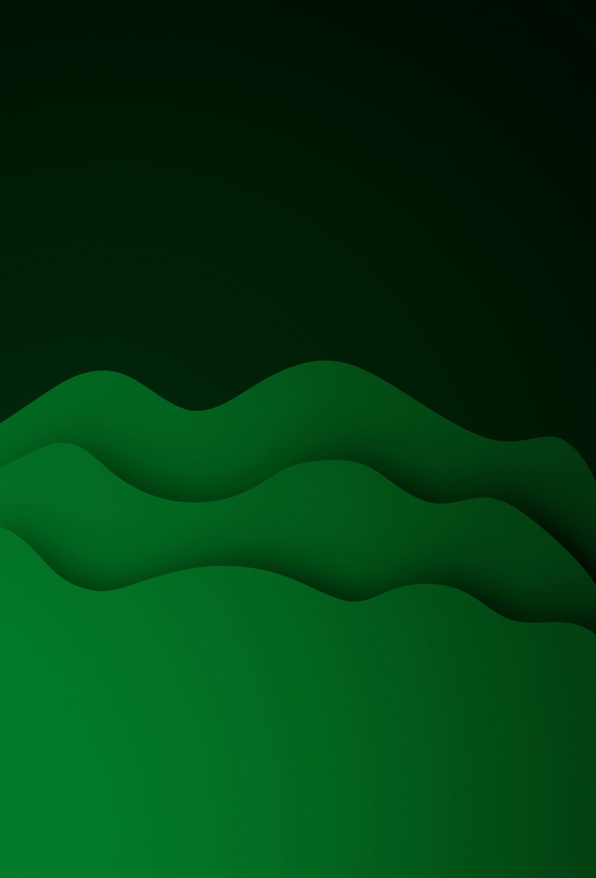 Layered green waves
