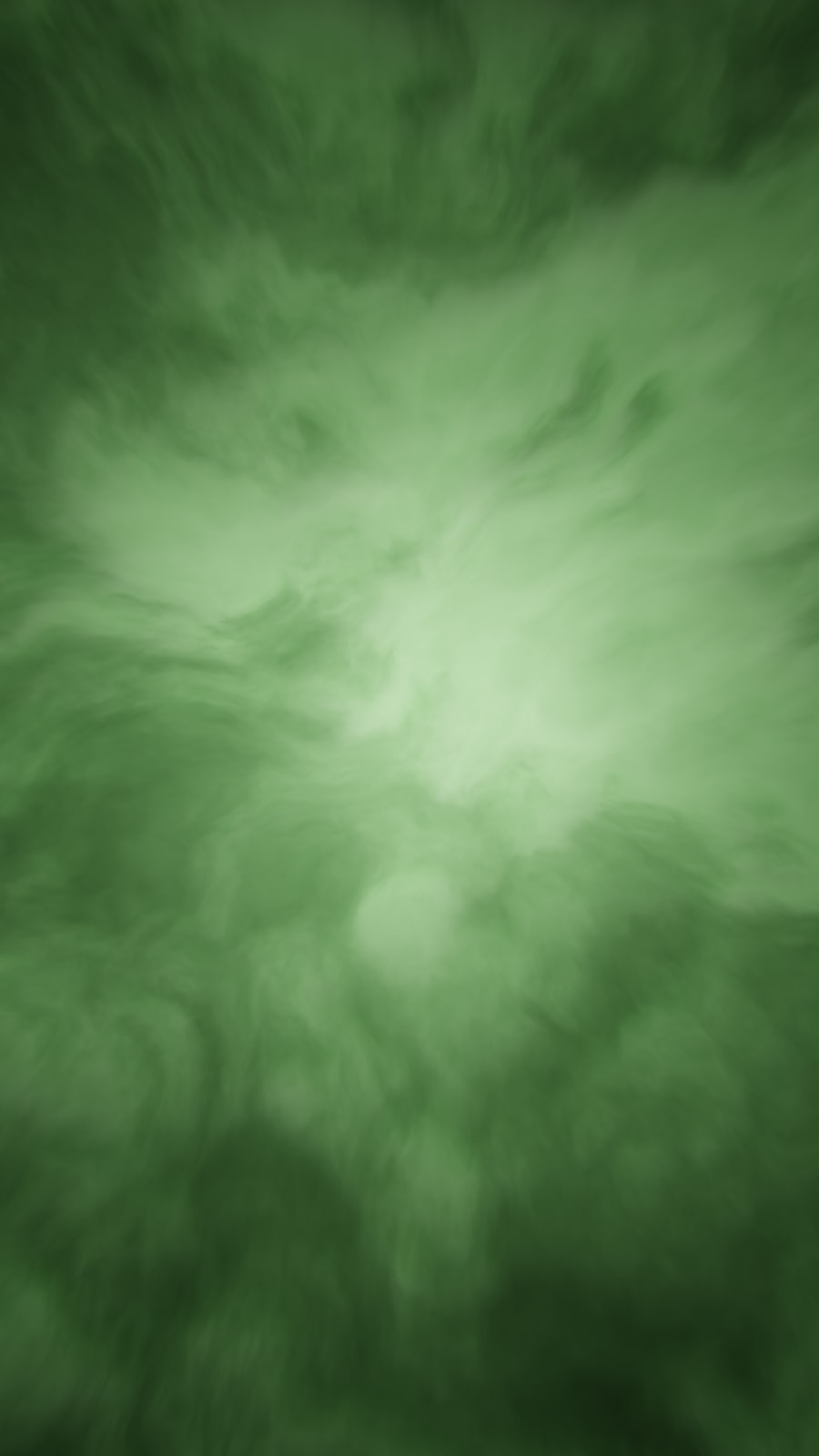 Soft green haze